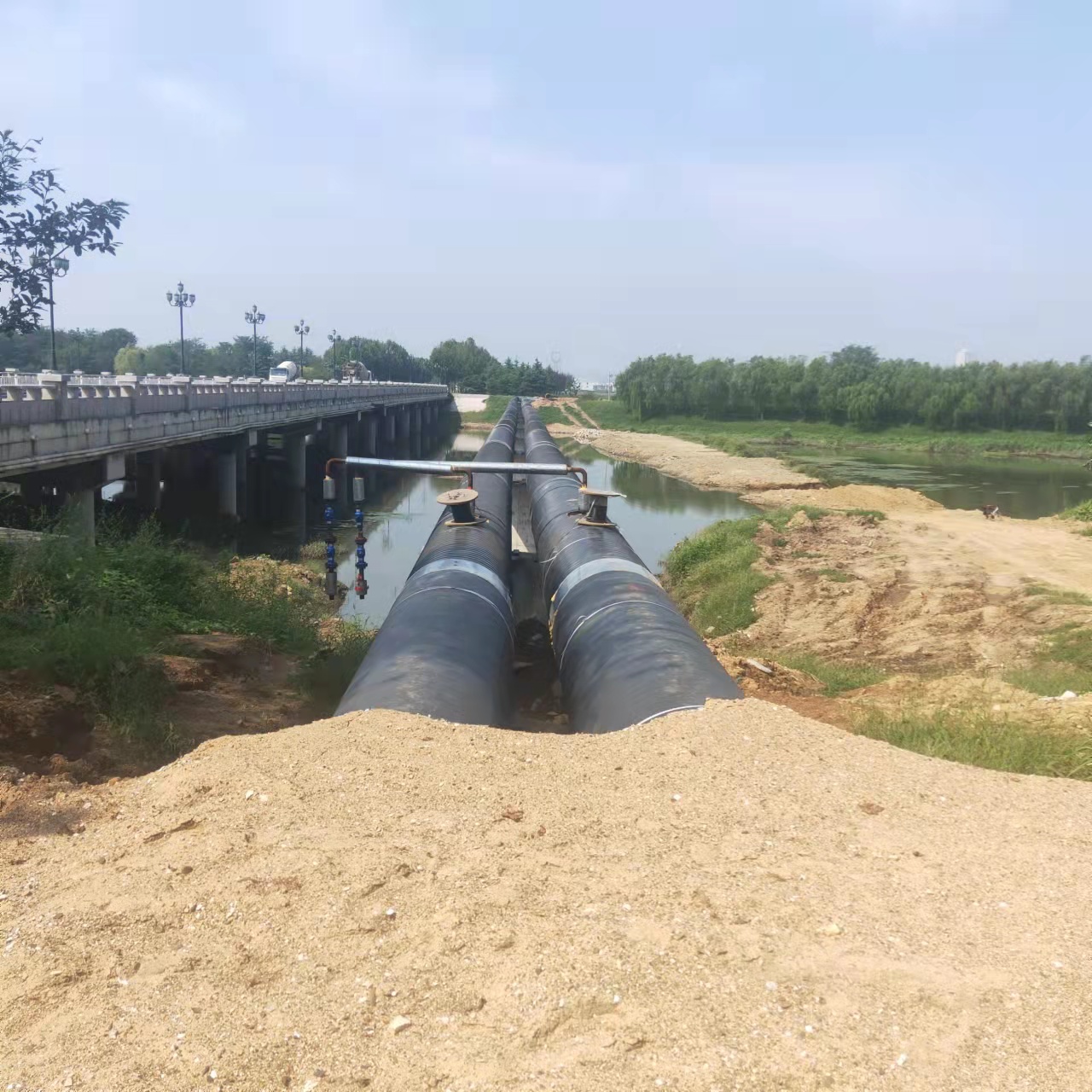 石河子管道长距离内部除垢输油管道清洗